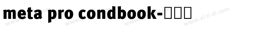meta pro condbook字体转换